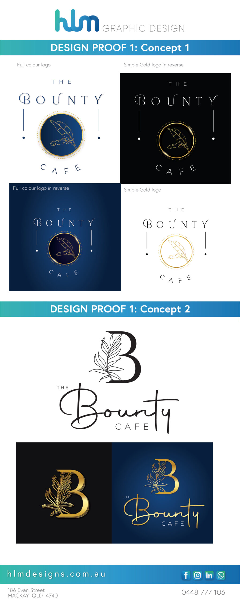 Logo Design Art Proof 1 with 2 concepts